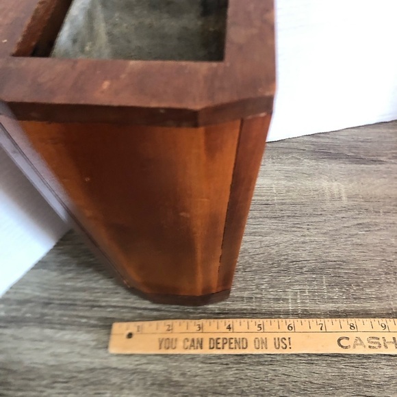 Handmade Wooden Rectangular Vase - Picture 11 of 12